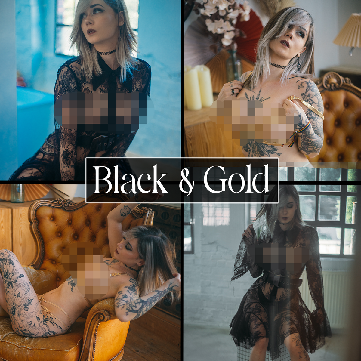 🖤 Black & Gold 🖤 XXXL